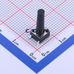 K2-1102SP-W4SC-04 Tactile Switch SMD-4P,6x6mm Switch Round Button 2.5N Vertical Mount 6mm - Product Image 1