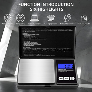 Độ Chính Xác Cao Bán Buôn Thép Không Gỉ 100G 0.01G Nhỏ Cầm Tay Kỹ Thuật Số Vàng Cân Bằng Điện Tử Mini Pocket Trọng Lượng Quy Mô - Product Image 3