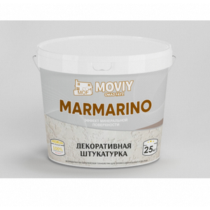 สีอะคริลิคตกแต่งผนัง MARMARINO พร้อมใช้งาน ล้างทำความสะอาดได้ สำหรับภายนอกอาคาร รุ่น Moviy Omad Fayz 25 กก. - Product Image 1