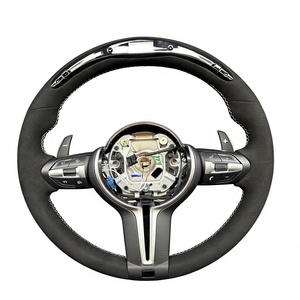 Volant <span class=keywords><strong>sport</strong></span> en cuir pour BMW E Chassis F Chassis Série M LED Suede - Style Touring de remplacement - Product Image 1