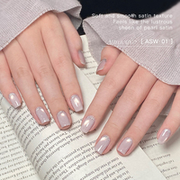 Vernis à ongles gel UV laiteux nude brillant à retirer par trempage, cosmétiques personnalisés, vernis gel œil de chat pour nail art, vernis à ongles en flacon individuel
