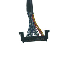Benutzer definierte 20 30 40 50-polige LVDS-Bildschirm kabelst ecker für elektronische Anwendungen