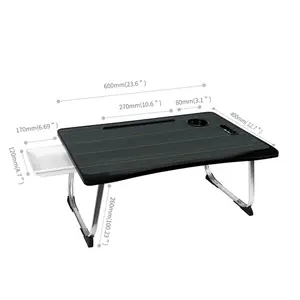 Bxgear — table de jeu en bois, meuble portable pliable, multifonction, avec tiroirs, pour ordinateur portable, lit, hauteur du canapé