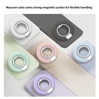 Support magnétique pour téléphone à double anneau avec fonction de rotation à angle réglable, support de bureau