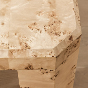 Hữu Cơ chi tiết hình học xây dựng Rocio Burl gỗ Bàn cà phê phong cách hiện đại cổ điển lấy cảm hứng từ thiết kế tự nhiên kết thúc - Product Image 5