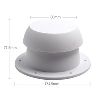 Kit de remplacement de couvercles d'aération en plastique pour toit de camping-car, caravane et VR, pour tuyaux d'évacuation
