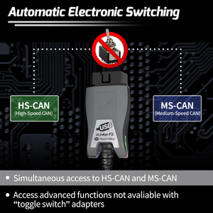 Vgate Vlinker FS ELM327 USB OBD2 อุปกรณ์เชื่อมต่อรถยนต์สำหรับ FORScan รองรับระบบ MS/HS CAN เทียบเท่า OBDLink EX VLinker FS USB Vgate Vlinker Fs Elm327 - Product Image 3
