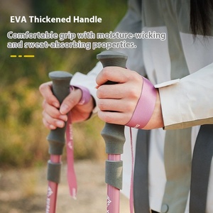 Bastón de senderismo ligero al aire libre mango de EVA antideslizante bastón de trekking de montaña bastón plegable de altura ajustable - Product Image 3