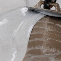 Revêtement de sol liquide auto-nivelant en granit époxy coloré haute résistance, imperméable pour béton