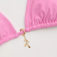 Bikini coloré soutien-gorge ornements plaqué or conque étoile de mer coquilles vie marine breloques bricolage pendentif pas de décoloration accessoires pour la plage