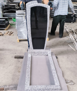 Pierre tombale bleue Azul Macaubas avec <span class=keywords><strong>pot</strong></span> de fleurs pour cimetière - Product Image 5