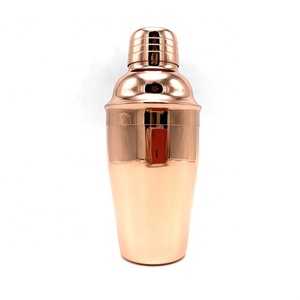 3 pièces 12oz 350ml outil de barman plaqué cuivre Mixology Mojito <span class=keywords><strong>Martini</strong></span> français Cobbler Bar Cocktail Shaker <span class=keywords><strong>bouteille</strong></span> de mélangeur - Product Image 2