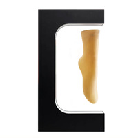 Support de présentation rotatif flottant en acrylique à lévitation magnétique moderne pour modèle de pied en forme de chaussette pour vitrine de magasin d'exposition