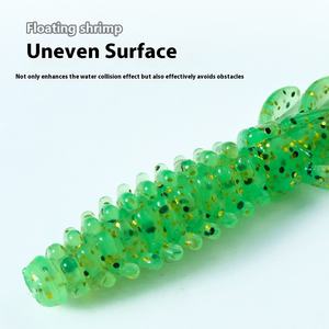 Ver doux de l'usine de Luya appâts flottants pour crevettes d'eau crochet Ned <span class=keywords><strong>leurre</strong></span> de pêche inversé pour poisson Mandarin perche faux appât - Product Image 6
