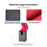 Boîte de rangement portable pour cartes de tarot avec couvercle magnétique, personnalisable en usine, grande taille, pour collectionneurs de cartes
