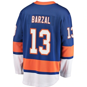 Groothandel borduurwerk New York Islanders Amerikaans ijshockeytenue # 13 Mathew Barzal # 30 Ilya Sorokin 14 Bo Horvat Hockeyuniform - Product Image 4