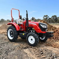 Tracteur agricole compact 4x4 4 roues motrices avec boîte de vitesses et pompe, moteur diesel 50 CV, haute sécurité, matériel agricole