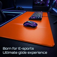 Tapis de souris de jeu en verre trempé micro-gravé, étanche, accessoires PC, suivi précis au niveau des pixels, pour joueurs E-sport, logo OEM personnalisé