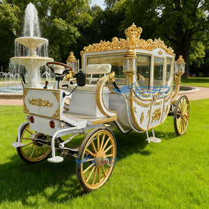 Calèche royale personnalisée à 4 roues pour la vente – Calèche royale électrique sans chevaux - Product Image 2
