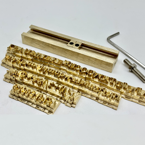 Juego de Sellos de Letras y Números de Latón, Intercambiables, con Soporte para Estampado en Cuero, Estampado en Caliente, Manualidades - Product Image 1