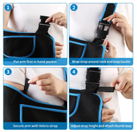 Attelle d'immobilisation du bras pour enfants, respirante et ventilée, support de bras réglable pour garçons et filles