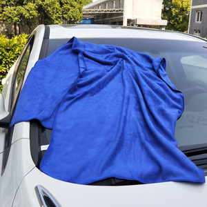 Serviette de voiture en microfibre 80x180 cm, épaisse, doublée de polaire brossée, pour le nettoyage et le detailing automobile - Product Image 2