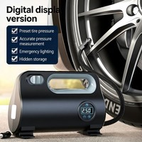 Nouveau compresseur d'air portable 12V pour pneus de voiture, moniteur de pression des pneus, matériau ABS, mini manomètre numérique électrique portatif
