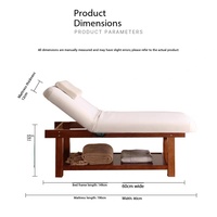 Tempat Tidur Pijat Elektrik Modern Multifungsi untuk Salon Spa, Rangka Kayu Solid, Perawatan Wajah, Moxibustion, dan Hidroterapi