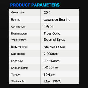 Fabricantes de implantes dentales suministro 20:1 contraángulo implante <span class=keywords><strong>dental</strong></span> pieza de mano fibra óptica pieza de mano - Product Image 6