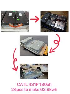 Módulo de Batería de Iones de Litio CATL de 64 kWh, 4S1P, 14.8 V, 180 Ah, 14.8 V, Actualización para Leaf, Reemplazo de 355 V, VDA, para Vehículos Eléctricos - Product Image 3