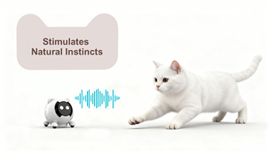 Robot Giocattolo Interattivo AI per Animali Domestici, Compagno Elettronico da Scrivania Intelligente con Voce, Tocco ed Emozioni per Bambini e Gatti - Product Image 2