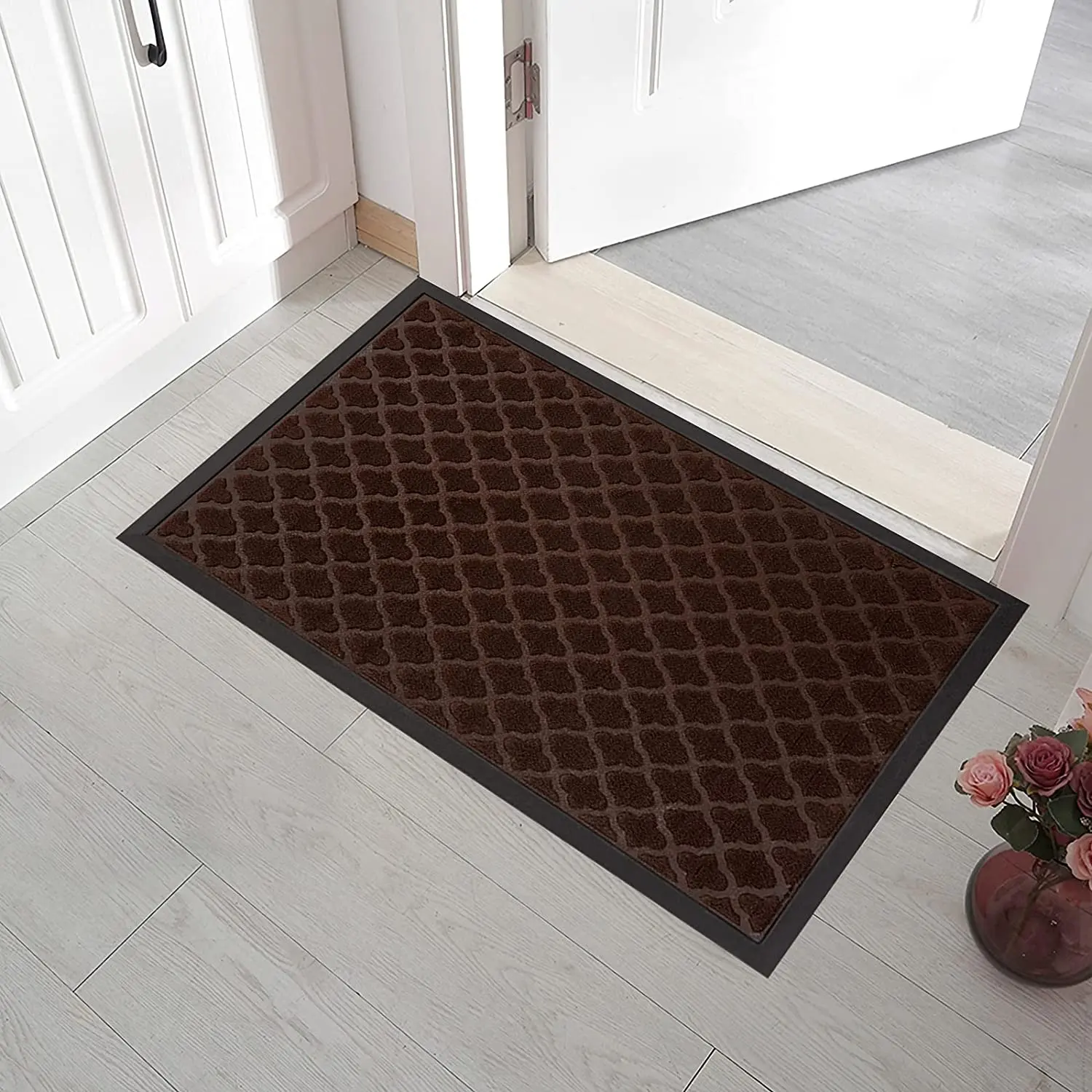 Groothandel Geometrische Ontwerp Polypropyleen Welkom Deur Matten Zware Vloermat Toegangsdeur Anti Slip Outdoor Mat Voor Hond