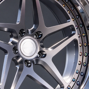 Forged Aluminum Alloy <b>Wheel</b> 5.5x17 <b>Brushed</b> Multi Spoke Design for Passenger Car Retrofit Upgrade Car <b>Wheels</b> New - Product Image 2