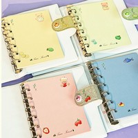 Carpeta para Photocards Kpop con Diseño de Cachorro de Dibujos Animados, Carpeta Desmontable para Photocards, Mini Álbum de Fotos con Diseño de Botón, Cuaderno