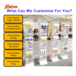 ตู้กาชาปองจีนสุดน่าหลงใหลแบบโปร่งแสง ใช้เหรียญหยอด สามชั้น - Product Image 5