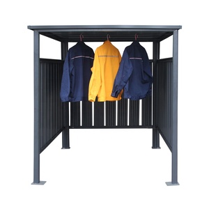 Vente chaude Abri de stationnement pour vélos polyvalent 6x6 Remise en métal pour <span class=keywords><strong>moto</strong></span> avec toit plat - Product Image 3