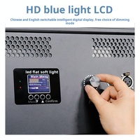 Hochwertige CRI 97 200W 3-Kanal Aluminiumlegierung Studio-LED-Beleuchtung 1152 LEDs Weiter Farbraum 3200K-5600K DMX512 Signal Hold für