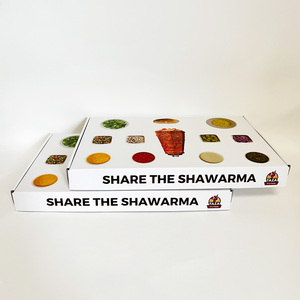 Custom Biodegradable Food Grade Cookie Box Snack Cake Picnic Dessert Box Catering Packaging Boxes With Divider Platter - Product Image 3
