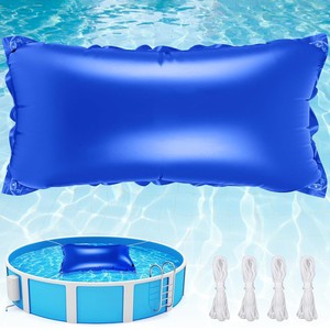 Inflatable Pool Pillow 120x240cm 120x450cm Blue Floating Mat For Outdoor Swimming Pool Cover With Rope Set - Product Image 1
