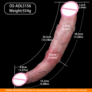 ดิ๊กโด้ขนาด 13.18 นิ้ว รูปทรงเหมือนจริง สองหัว สำหรับกระตุ้นจุดจี ของเล่นทางเพศสำหรับคู่รักเลสเบี้ยน เกย์ ใช้ได้ทั้งช่องคลอดและทวารหนัก - Product Image 6