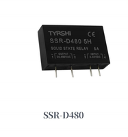 TYRSHI SSR DD480 Plastik Universal Motor Single Phase Solid State Relay DC Kecil AC 220V 5A