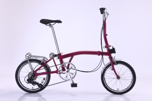 Bicicletta da Strada Pieghevole <span class=keywords><strong>MINT</strong></span> 16 Pollici, 7/9 Velocità, Freno a C, Leggera, Telaio in Acciaio Chromoly, Manubrio S/M, Ruote in Alluminio, Capacità di Carico 150kg - Product Image 2