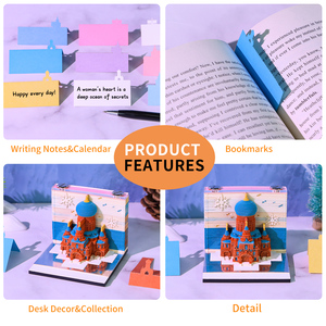 Bloc de Notas 3D, Bloc de Notas Pequeño con Diseño de <span class=keywords><strong>la</strong></span> Catedral de Santa Sofía, Paisaje de Iglesia Católica, Decoración de Escritorio, Papelería, Regalos - Product Image 5