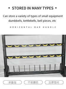 Commercio all'ingrosso manubrio stand bilanciere piastra Rack di stoccaggio multifunzionale cremagliera per manubri negozio di una varietà di piccole attrezzature - Product Image 6