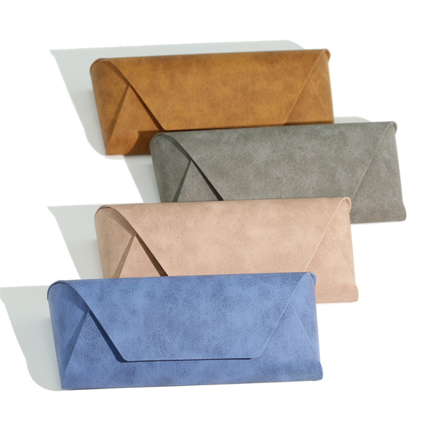 OEM Premium Iron Glasses Case with PU Leather Cover Velvet Sunglasses Storage Box