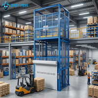 Ascenseur de marchandises hydraulique industriel pour l'exploitation des entrepôts logistiques, plateforme élévatrice verticale de fret, élévateur de marchandises