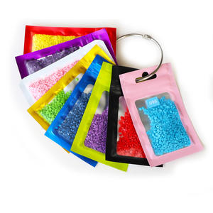 Kit aksesori alat lukisan berlian, tas ritsleting seni berlian warna-warni untuk tas penyimpanan bor lukisan Berlian - Product Image 1