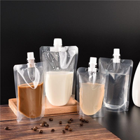 Sacs en plastique PE à haute barrière personnalisés avec bec verseur pour confiture liquide, jus de fruits, boissons à base de plantes chinoises, emballage de lait, gelée