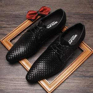 Chaussures Oxford à lacets artisanales de haute qualité pour hommes d'affaires, en cuir véritable, rehaussantes, imperméables et respirantes - Product Image 6