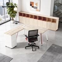 Escritorio Ejecutivo con Estructura de Acero para Espacio de Trabajo, Muebles de Oficina Modernos de Alta Gama SpaceUnited